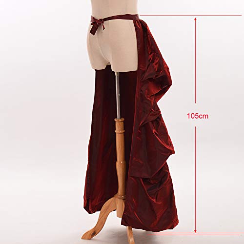 Victorian Steampunk Bustle Belt and Detachable Skirt Costume