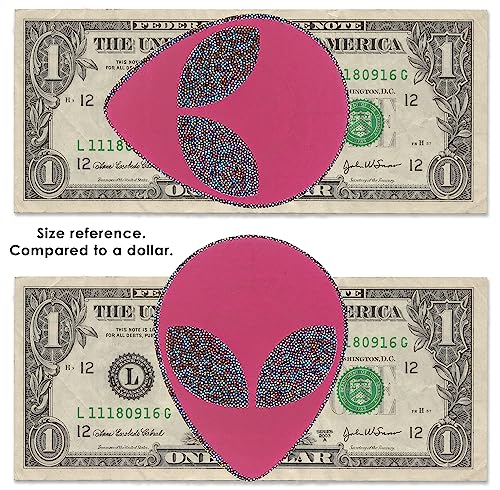 Dark Pink Alien Breast Pasties - Festival Rave Costume