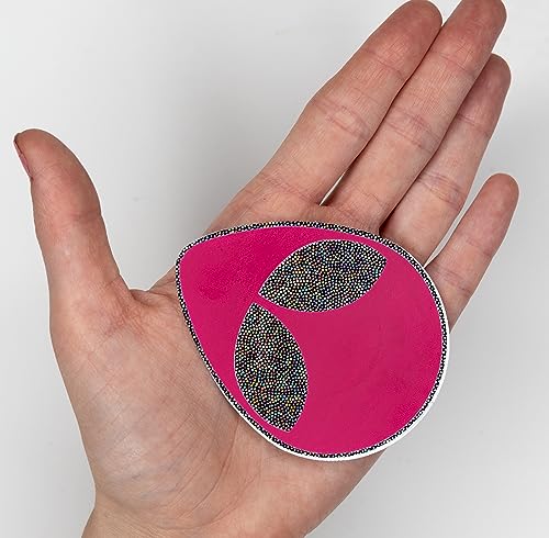 Dark Pink Alien Breast Pasties - Festival Rave Costume