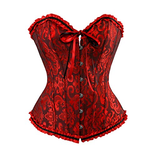 Kranchungel Plus Size Gothic Lacing Corset Bustier