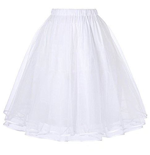 1960's Vintage Party Dress Petticoat - White 2X