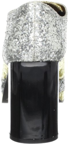 Silver/Gold Glitter Men's Retro Oxford Shoes