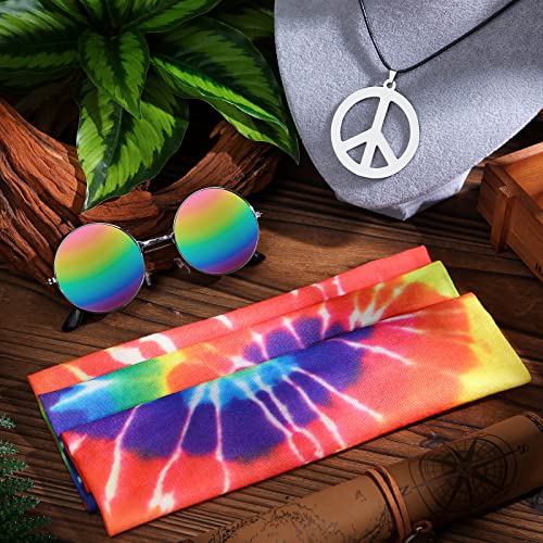 Hippie Costume Set: 3-Piece Rainbow Leopard Outfit