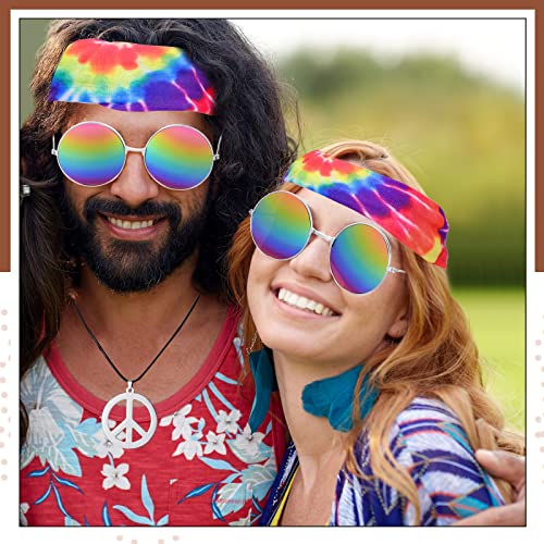 Hippie Costume Set: 3-Piece Rainbow Leopard Outfit