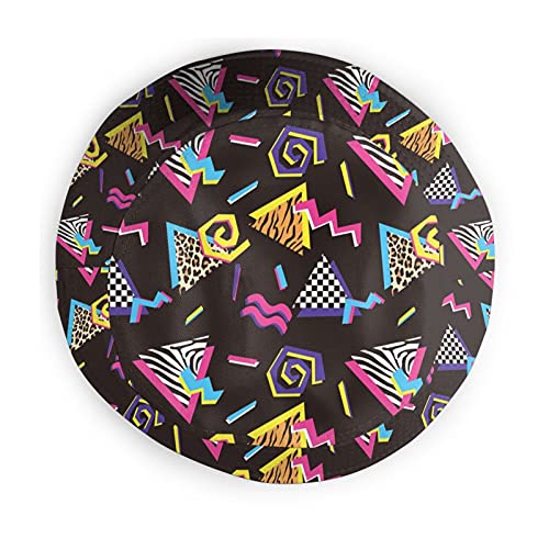 Geometric Leopard Print Bucket Hat for Women/Men: Retro Trend