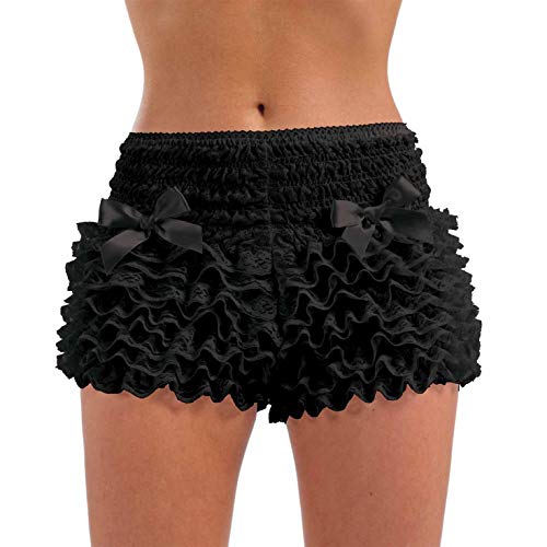 Black Ruffle Burlesque Bloomers for Women Vintage Retro
