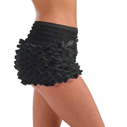Black Ruffle Burlesque Bloomers for Women Vintage Retro