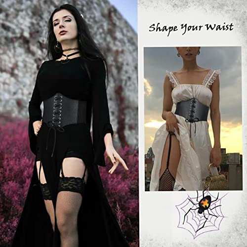VONMELLI Lace Up Corset Belt Retro Wide Waist