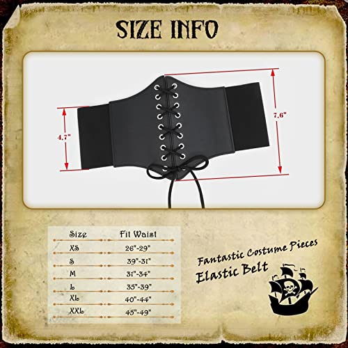 VONMELLI Lace Up Corset Belt Retro Wide Waist