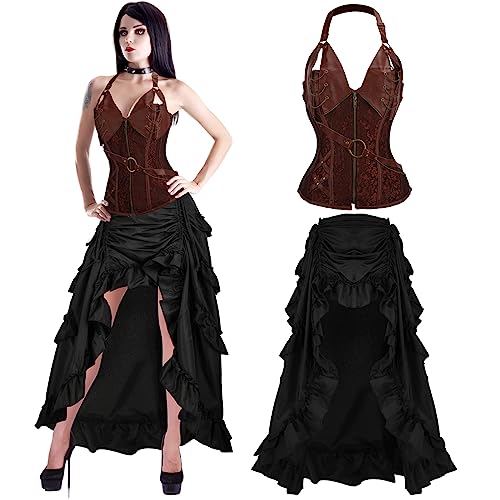 Halloween Renaissance Medieval Steampunk Costume Set - X-Large