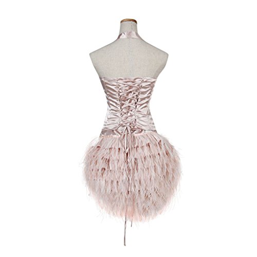 1791's Lady Sexy Halloween Cosplay Burlesque Dress in Pink