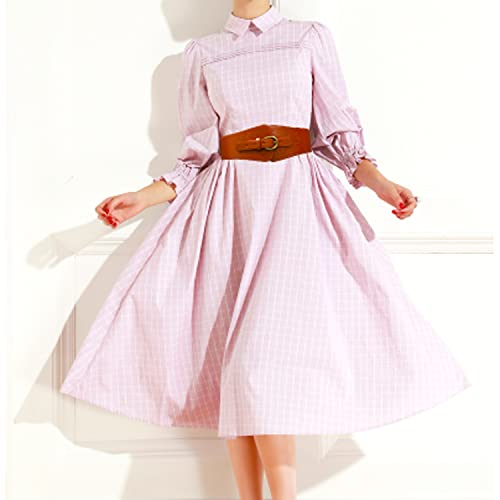 Vintage Brown Leather Corset Belt for Women