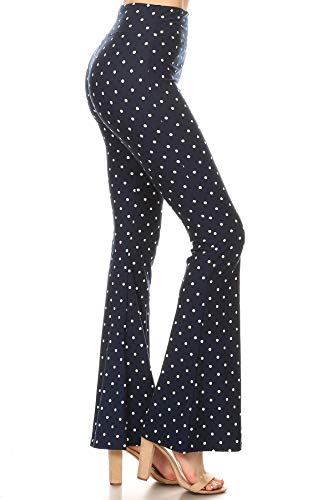 Vintage Polka Dot Palazzo Pants, Size Large