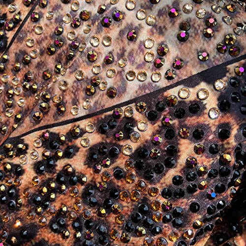 Rhinestone Jumpsuit Vintage Burlesque Leotard Retro Dress