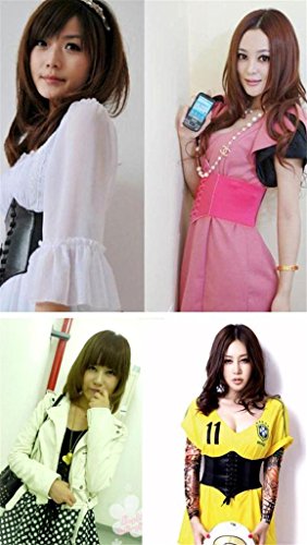 Ayliss Women Black Wide Band Waspie Corset