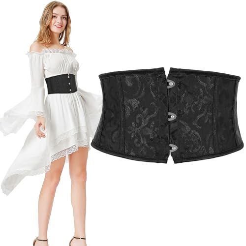 Floral Lace-Up Corset Waist Belt for Women Wedding