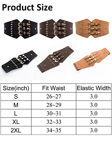 Scarlet Darkness Renaissance Wide Waist Belt Gothic Corset