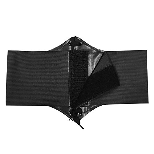 Vintage Lace-Up Waspie Corset Belt Retro Elasticized Wide