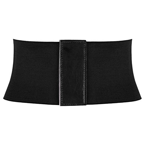 Ayliss Women Black Wide Band Waspie Corset