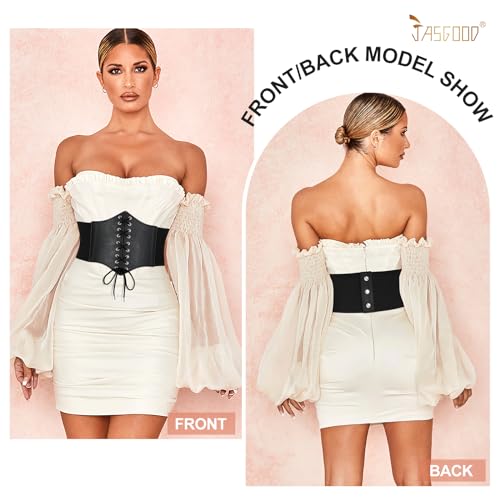 Women's Retro Lace-up Wide Waist Cinch Belt for Costume