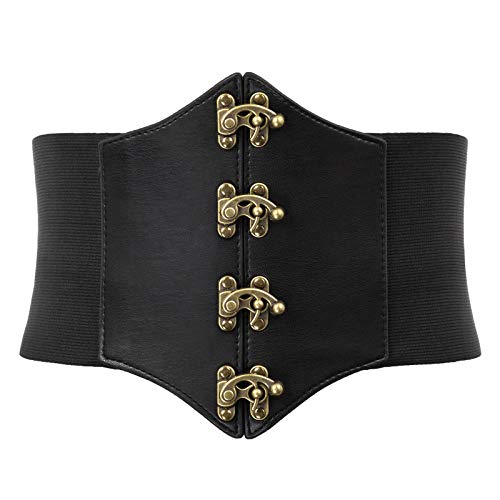 Scarlet Darkness Steampunk Pirate Corset Belt Retro Cincher