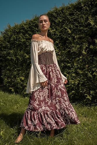 Scarlet Darkness Women's Brown Wide Elastic Waist Belt Vintage Retro Triple Zip Nec Waist Belt