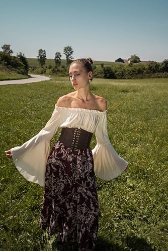 Scarlet Darkness Women's Brown Wide Elastic Waist Belt Vintage Retro Triple Zip Nec Waist Belt