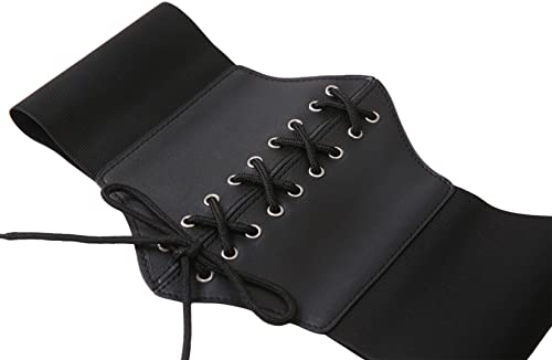 Vintage Leather Corset Belt for Women - Pirate Costume