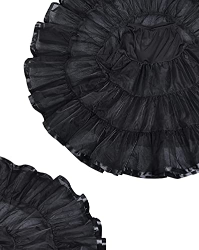 Vintage Black Tea Length Petticoat Dress Slip