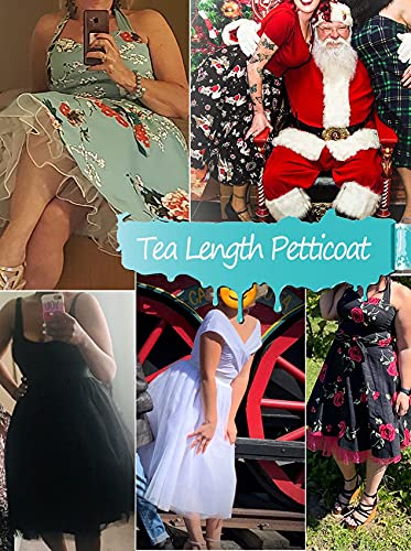 Vintage Black Tea Length Petticoat Dress Slip