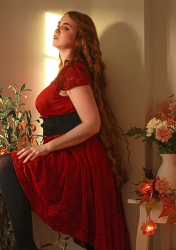 Vintage Black Waspie Corset Waist Cincher Belt