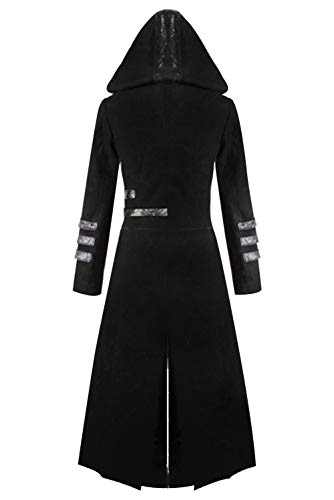 Mens Victorian Steampunk Coat Tailcoat Gothic Halloween Costume