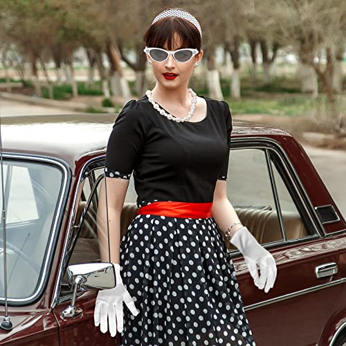 Retro 1950's Women's Costume Accessories Set (White)