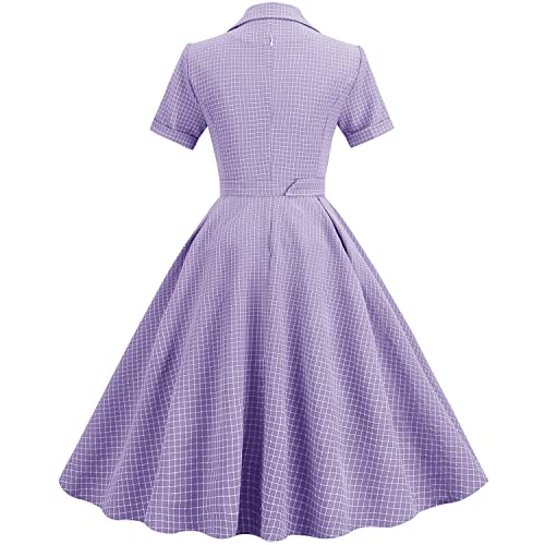 1950s Vintage Retro Peter Pan Swing Dress