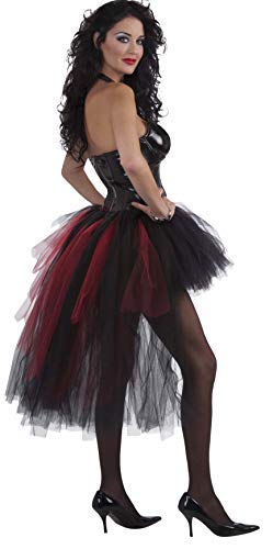 Vintage Black/Red Vampiress Burlesque Tutu Costume Women's One Size