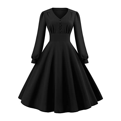 1950s Retro Vintage Swing Dress for Women