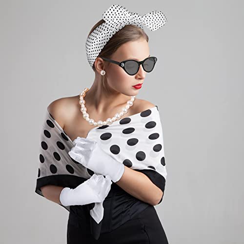 Retro 1950's Women's Costume Accessories Set (White)