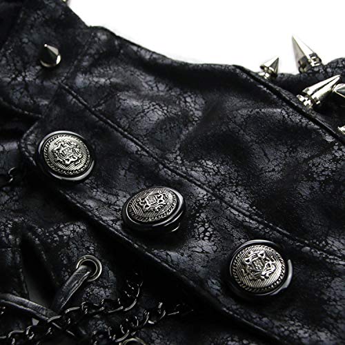 Charmian Steampunk Gothic Lace Shawl Jacket Red/Black Vintage