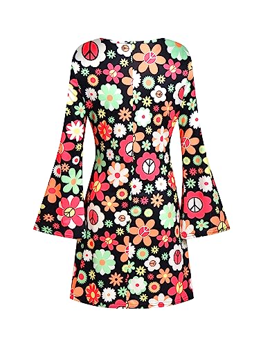 Deerjoke 60s 70s Hippie Costume: Disco Outfit