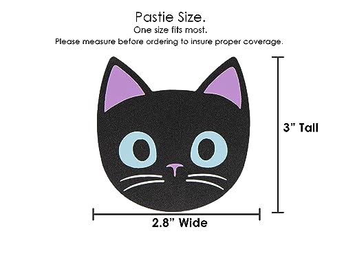 Black Cat Kitty Nipple Covers for Vintage/Retro Outfits