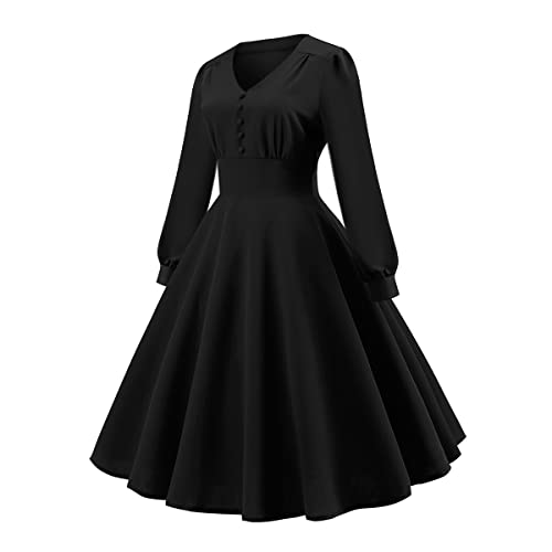 1950s Retro Vintage Swing Dress for Women