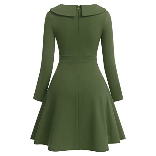 Patchwork Swing Dress: Vintage 1950s Retro Style