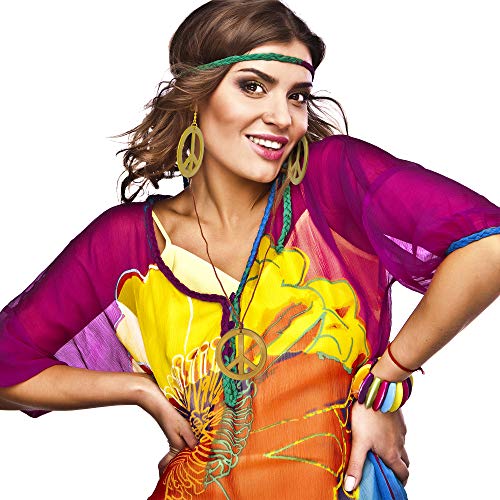 1960's Hippie Peace Jewelry Set