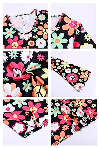 Deerjoke 60s 70s Hippie Costume: Disco Outfit