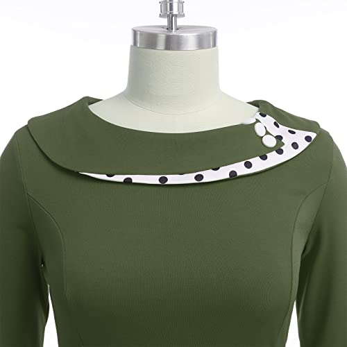 Patchwork Swing Dress: Vintage 1950s Retro Style