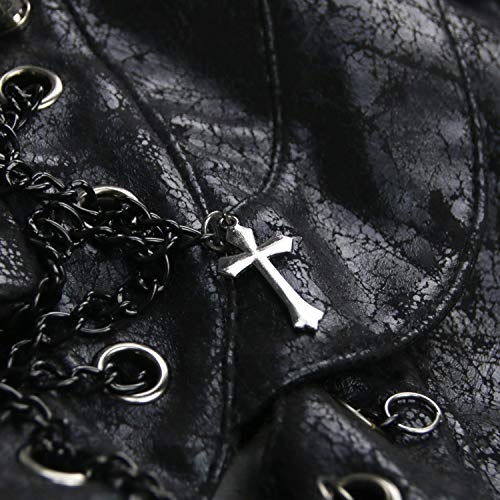 Charmian Steampunk Gothic Lace Shawl Jacket Red/Black Vintage