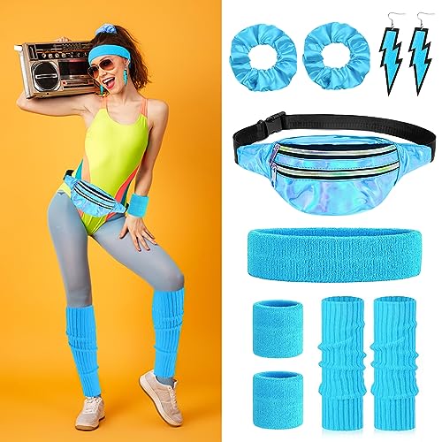 80s Neon Dance Party Accessories Set for 1980s Theme
