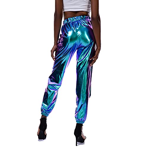 Shiny Metallic Disco Pants for Retro Halloween Costume