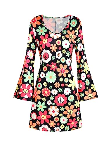 Deerjoke 60s 70s Hippie Costume: Disco Outfit