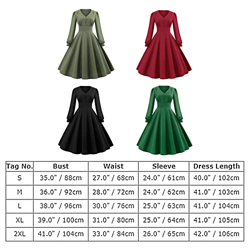 1950s Retro Vintage Swing Dress for Women
